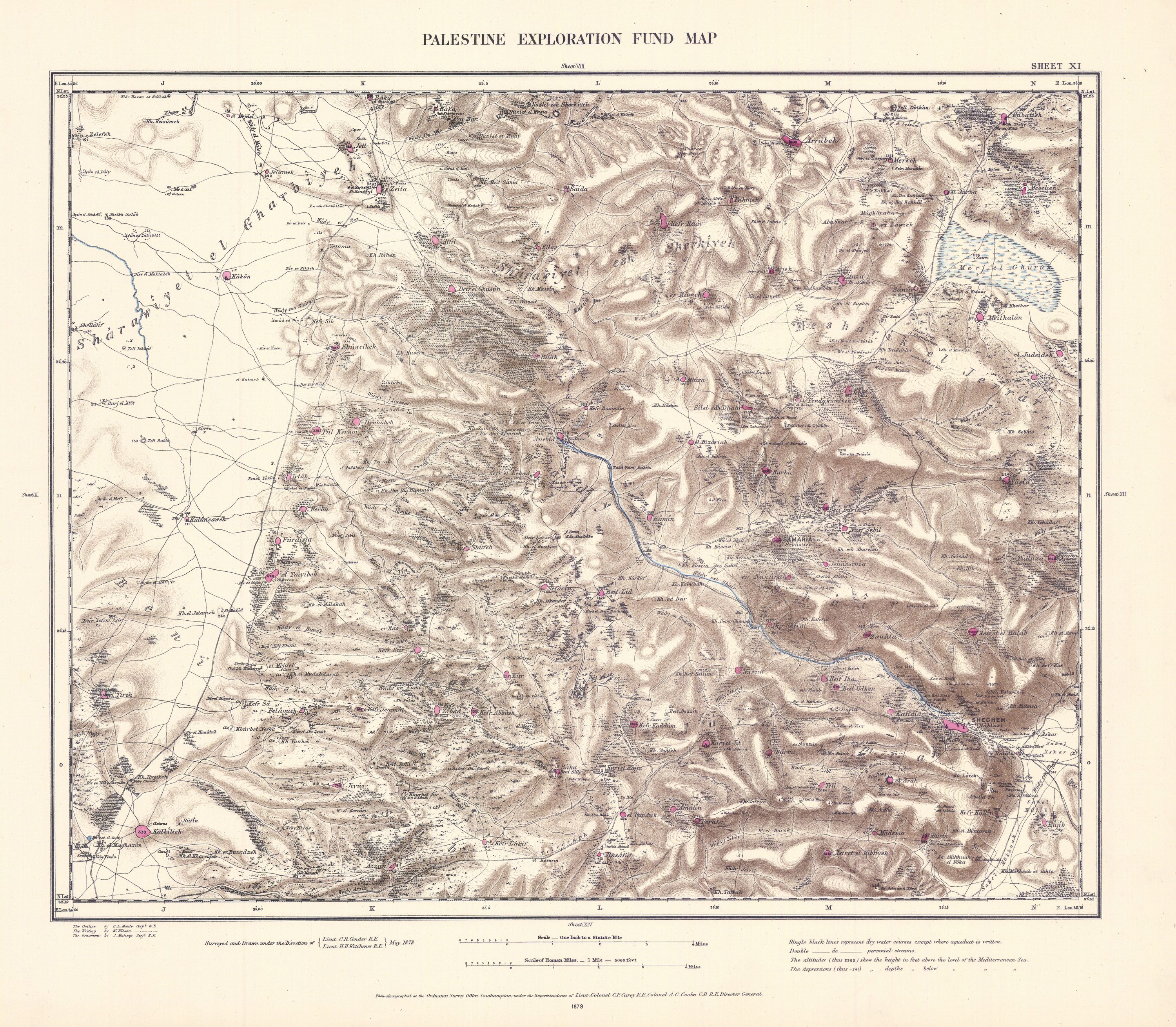 סקר ארץ-ישראל המערבית — גיליון XI, 1880