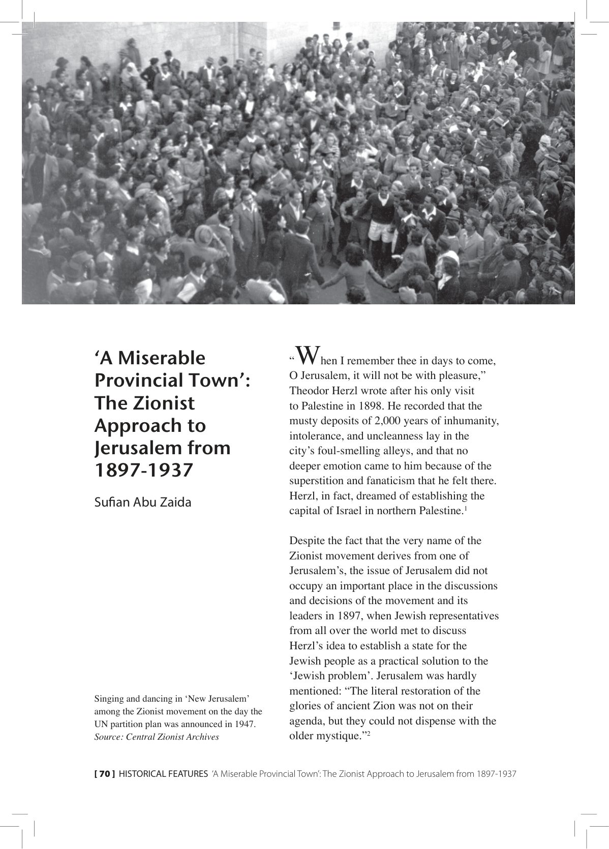 הגישה הציונית לירושלים 1897–1937 — אזכור בית הקברות — עמוד 1